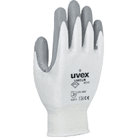 uvex Schutzhandschuh UNIDUR 6641, Kategorie II, weiß/grau, 250mm, Größe 9