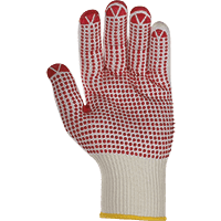 teXXor® Schutzhandschuh 1946, Kategorie II, beige/rote Noppen, 240mm, Größe 9