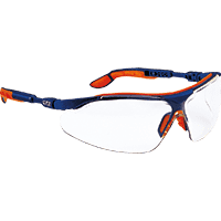uvex Schutzbrille i-vo 9160.265, Kat.II, blau/orange, PC-Scheibe, excellence,33g