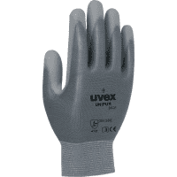uvex Schutzhandschuh UNIPUR, Kategorie II, grau, PU-Beschichtung,220mm, Größe 9