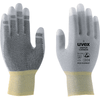 uvex Schutzhandschuh UNIPUR carbon, Kategorie II, grau, 250mm, Größe 9