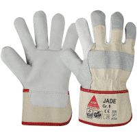 Arbeitshandschuh Jade Combi, Kat.II, EN 388 Level 3123X, grau, Leder,260mm, Größe 10