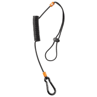 SKYLOTEC TOOLSAVER PHONE CABLE LONG, schwarz/orange, Stahl, Spiralseil 55-165cm