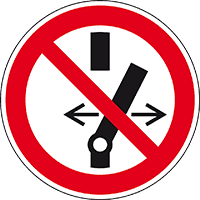 Verbotsschild Schalten verboten, ASR/ISO, Magnetfolie, Ø100mm