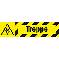 Antirutschbelag Treppe, Rutschhemmung R13, gelb/schwarz, selbstkl., 800x200mm
