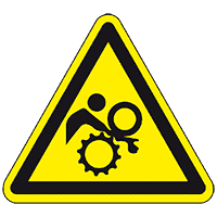 Warnschild Warnung vor ungewollten Einzug, praxisbewährt, Folie, SL 50mm,10/Bogen