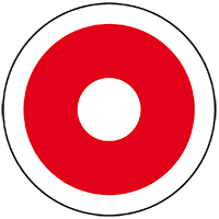 Feuerwehrzeichen Brandmelder, Folie, selbstklebend, Ø 65mm