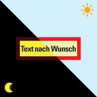 PERMALIGHT® power Feuerwehrschild, Text nach Wunsch, Folie, selbstkl., 210x74mm
