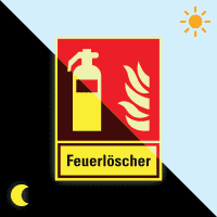 PERMALIGHT® power Brandsch.-Kombisch.Feuerlöscher, ASR/ISO, Aluminium,200x270mm