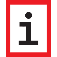 Feuerwehrschild Infomation für die Feuerwehr, DIN, Folie, 200x250mm