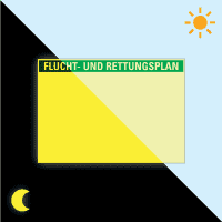 PERMALIGHT® power Planträger, für Flucht- u. Rettungsplan, Kunststoff, 420x297mm