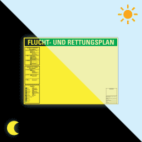 Vorteils-Set PERMALIGHT® power Flucht- und Rettungswegplan, ohne Rahmen,420x297mm