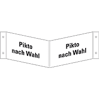Rettungs-Nasenschild blanko, Kunststoff, 400x200mm