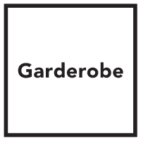 Türschild Garderobe, Folie, selbstklebend, 150x150mm