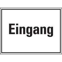 Boden-Hinweisschild Eingang, Rutschhemmung R10, Bodenmarkierungsfolie, 400x300mm
