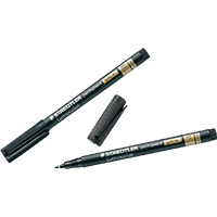STAEDTLER Faserschreiber Lumocolor permanent special, schwarz, 0,6mm fein