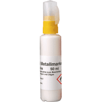 Metallmarker e-marker plus, gefüllt mit Speedry DO Farbe, weiß, 50ml