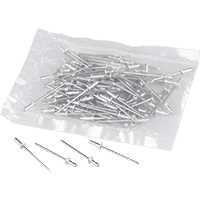 Nieten zur Befestigung der Träger, Aluminium, 3,2x8mm, 100/VE