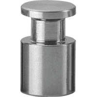 Abstandhalter, Schraubmontage, silber, Edelstahl, Ø 14mm, Abstand 15mm, 4/VE