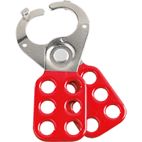 ABUS Hauptschalter-Verriegelung H711,1', für 6 Schlösser, rot, Stahl,118x45x12mm