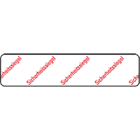 Sicherheitssiegel, RoHS-konform, weiß/rot, VOID-Folie, selbstkl.,65x15mm,30/Bogen