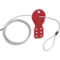 ABUS Standard Kabel-Verriegelung C556, für 6 Schlösser, mit Metallkabel, 2m
