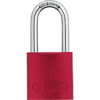 ABUS Vorhangschloss Aluminium 72/40HB40, rot, Bügelhöhe 39mm,39x86x19mm,2 Schl.