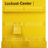 Lockout-Center, 5-teilig, Rückwand, Schlosstraverse, Tag Holder und 2 Körbe
