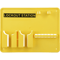 Lockout Station, Typ 2, ohne Inhalt, gelb, Kunststoff, 390x290x55mm