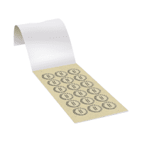 Prüfplakette Nächster Prüftermin 30-35, natur, Primärfaser-Graspapier, Ø30mm, 18/BOG