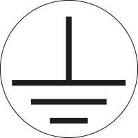 Leiterkennzeichen Erde, RoHS-konform, Folie, selbstklebend, Ø 12,5mm, 500/Rolle