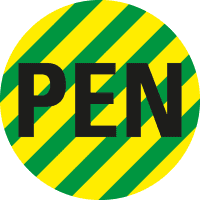 Leiterkennzeichen PEN, RoHS-konform, Folie, selbstklebend, Ø 20mm, 20/Bogen