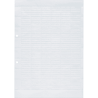 Etiketten aus Papier, zum Selbstbeschriften, weiß, Papier, 6,3x27mm, 2400/VE