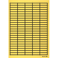 Etiketten, mit Rand, zum Selbstbeschriften, gelb, Gewebefolie,38x11mm,120/Bogen
