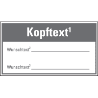 Qualitätsaufkleber nach Wunsch, Folie, selbstklebend, 40x20mm, 12/Bogen
