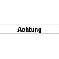 Signalwort Achtung, Folie, selbstklebend, 26x10mm, 20/Bogen