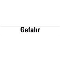 Signalwort Gefahr, Folie, selbstklebend, 26x10mm, 20/Bogen