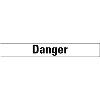Signalwort Danger, Folie, selbstklebend, 26x10mm, 20/Bogen