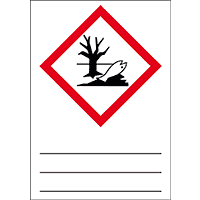 Gefahrensymbol Umwelt GHS09, zum Beschriften u.Laminieren, Folie,105x148mm