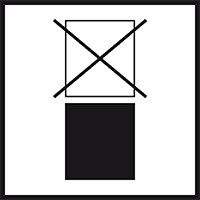 Verpackungskennzeichen Nicht stapeln, Haftpapier, permanent,100x100mm,1000/Rolle