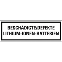 Verpackungszeichen Defekte Lithium Ion..., deutsch, Folie, seewasserb.,500/Rolle