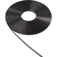 Befestigungsband, schwarz, Acetat, 12,7mm, 25m/Rolle im Spenderkarton