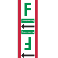 Rohrleitungsband F Feuerlöschleitung, praxisbewährt, Ø>50mm,104mm,33m/Rolle
