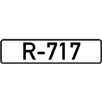 Rohrleitungsetikett R-717, für Kältemittel, schwarz/weiß, 74x18mm, 36/Heft