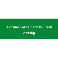 Gravur-Schild, nach Wunsch, Typ 0, 2-zeilig, Gravur-Kunststoff, 47x100mm