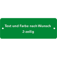 Gravurschild nach Wunsch, 2-zeilig, zum Aufnieten, Kunststoff, 40x108mm