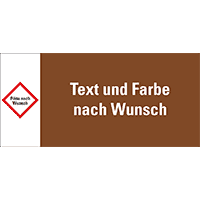 Bedrucktes Schild, für Rohrleitungen, n.W., Typ 3,1-4 zeilig, Kunststoff,35x80mm