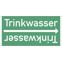 Rohrleitungsband Trinkwasser, DIN 2403, ab Ø 15mm, grün/weiß, 33m/Rolle