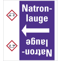 Rohrleitungsband Natronlauge, praxisbewährt, ab Ø 50mm, violett/weiß, 33m/Rolle