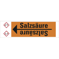 Rohrleitungsband Salzsäure, praxisbewährt, ab Ø 10mm, orange/schwarz, 33m/Rolle